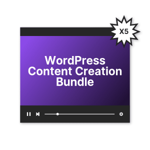 WordPress Content Creation Bundle
