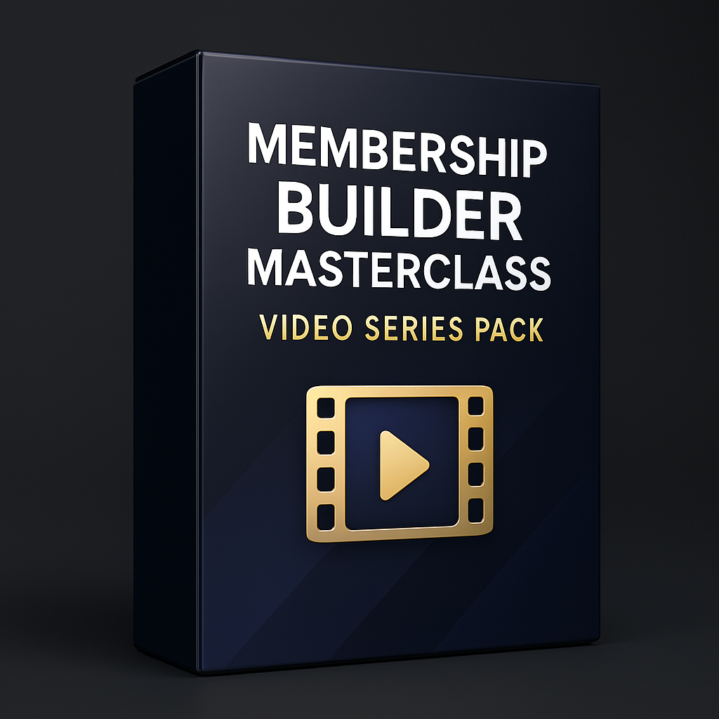 Membership Builder Masterclass Video Series Pack