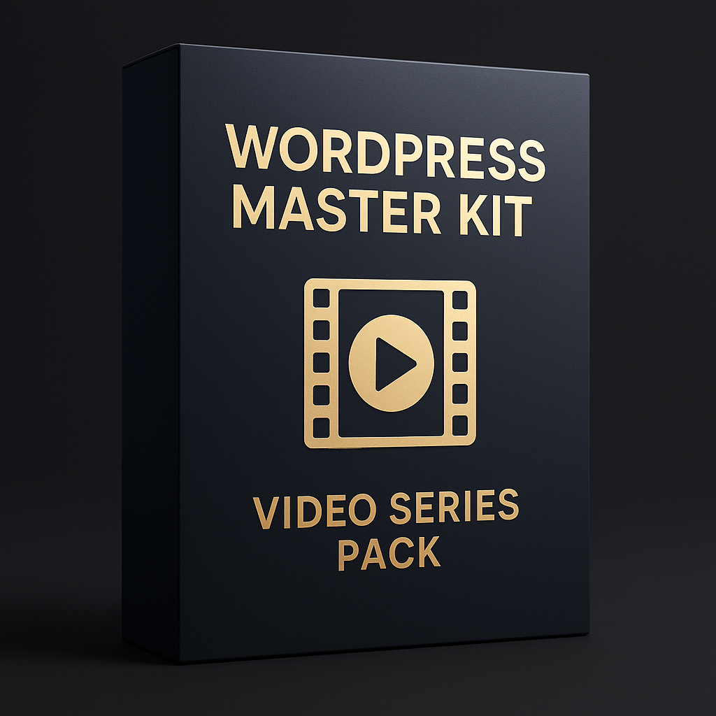WordPress Master Kit Video Series Pack